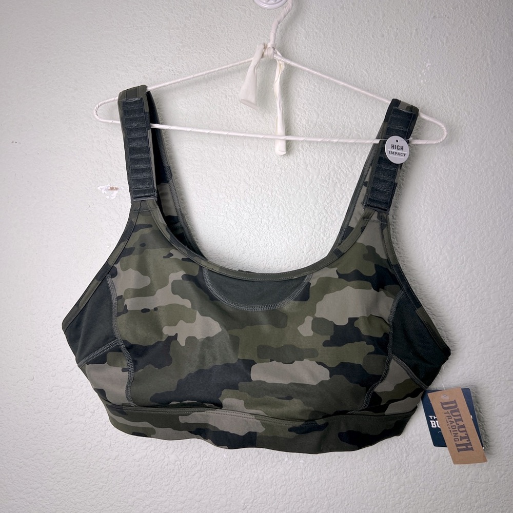 Duluth Trading Hellrassiere High Impact Camo Sports Bra